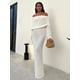 thumbnail image 2 of Vestido largo de verano para mujer, prenda elegante de manga larga con cuello oblicuo y protección solar, ceñido al cuerpo, ropa de playa para vacaciones, 2024, 2 of 5