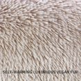 thumbnail image 2 of Cestas de cama para perros y gatos redondas de lujo de 60cm, cojín de donut para mascotas lavable y cálido, supersuave y cómodo para perros y gatos pequeños, marrón claro Feliz Sencillez, 2 of 5