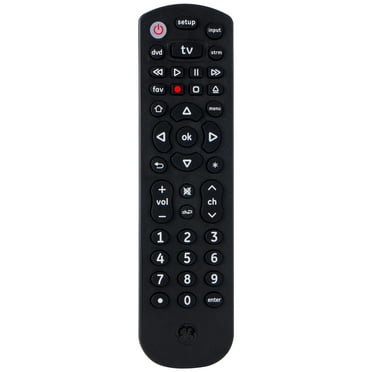 GE 3-Device Universal TV Remote Control in Black, 34927