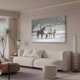 thumbnail image 3 of Póster de lienzo de caballo bajo la nieve, decoración de dormitorio, paisaje deportivo, decoración de oficina, regalo, estilo marco, 16 x 24 pulgadas (40 x 60 cm), 3 of 8