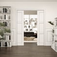 thumbnail image 2 of 60" x 80" (2 Sets of 30") 5 Paneled Prefinished Sliding Closet Door Solid Interior Panel Pocket Door With Soft Close, 2 of 9