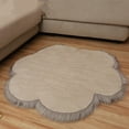 thumbnail image 2 of Cateissary Alfombra para dormitorio, pata de Animal, sala de estar, alfombra Irregular, almohadilla decorativa para puerta, alfombrilla lavable Decoración del hogar Amarillo blanco, 2 of 6