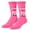 Pink Wednesday, variant on Cool Socks, Mean Girls Wear Pink Wednesday, Crew Sock, Funny Vibrant Print