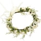 thumbnail image 5 of Corona de flores de rosa, diadema de flores, corona decorativa para el cabello para novia de boda., 5 of 7