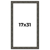 17x31 Frame Black-Brown Medieval Solid Wood Picture Frame | 1.5 Inch Moulding Width | Gotham