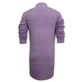 thumbnail image 3 of DHFJKG Men's Long Sweater Cardigan Jacket Knee-Length Long Sleeved Shawl Collar Non Pocket Open Front Knitted Coat Casual Fall Winter Outdoor Solid Color Comfort Outerwear, 3 of 5