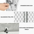 thumbnail image 6 of Dextrus 9.8×9.8×7.1 ft Outdoor Dog Kennel Outside Large Heavy Duty Shade Dog Pen Playpen Pet Dog Enclosure Crate Dog Run House with UV & Waterproof Cover, 6 of 14