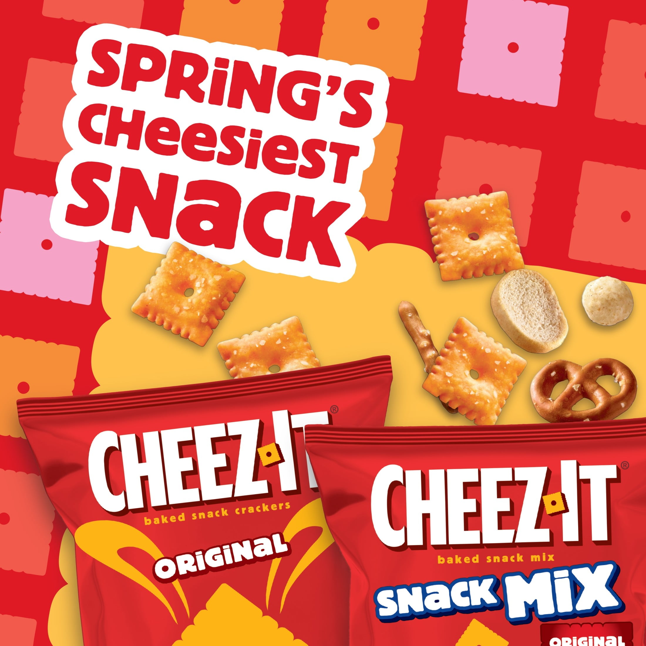 Cheez-It Variety Pack Baked Snack Crackers and Snack Mix, Easter Snacks, 20 Count
