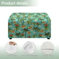 thumbnail image 4 of Xoenoiee Hibiscus Plumeria Palm Tree Print Ottoman Covers Elastic Square Ottoman Protective Cover for Foot Stool, Folding Store Furniture for Living Room with Nonslip Elastic Bottom, L, 4 of 7