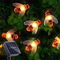 thumbnail image 2 of Cadena de luz Solar para exteriores, lámpara de decoración de hadas estrelladas, 20 LED, abeja linda, boda, hogar, jardín, Patio, fiesta, árbol de Navidad, 2 of 4