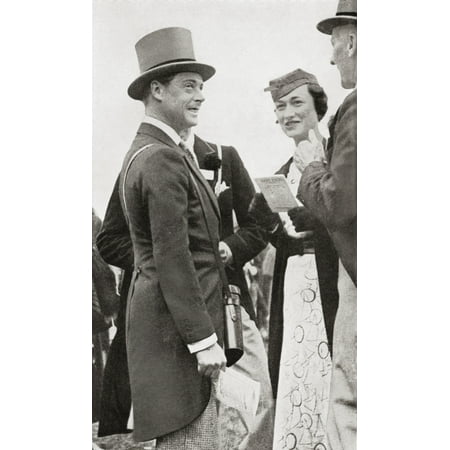 The Prince Of Wales Later King Edward Viii At Ascot Races With Wallis Simpson In 1935 Edward Viii Edward Albert Christian George Andrew Patrick David Later The Duke Of Windsor 1894