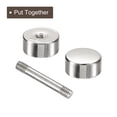 thumbnail image 4 of Unique Bargains 8Pack Métal Sac Sangle Connecter Boucles, 12x22mm Bourse Vis Rivets de Fixation (Ton Argent), 4 of 7