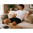 thumbnail image 5 of Men’s Lounge Pajama Shorts Lightweight Cotton Drawstring Sleep Shorts with Pockets - 1-Pack, 5 of 8