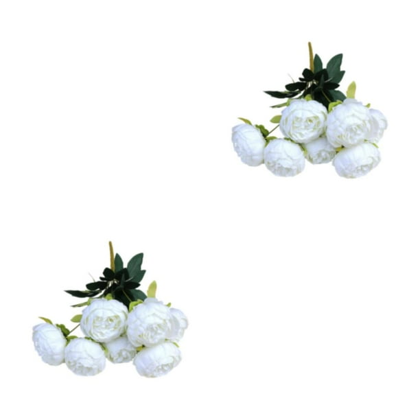 Kearding Elegante ramo de novia para una impresionante decoración de bodas en interiores o exteriores. blanco 2Conjunto