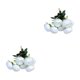 thumbnail image 1 of Kearding Elegante ramo de novia para una impresionante decoración de bodas en interiores o exteriores. blanco 2Conjunto, 1 of 6
