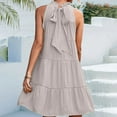 thumbnail image 3 of Kureaily Loose Skirt Casual Dress Layered Dress Sleeveless Camisole Dress, 3 of 5