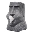 thumbnail image 1 of Yuarrent Caja de papel de seda elegante y sencilla, estatua de piedra, retrato de Isla de Pascua, caja de bombeo de toallas de papel de piedra, cubo de Almacenamiento y organización del hogar Yuarrent HA017638-00, 1 of 6