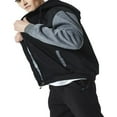 thumbnail image 4 of Winter Jacket for Men with Hood  Contrast Color  Long Sleeve Zip Sweatshirt, 4 of 7