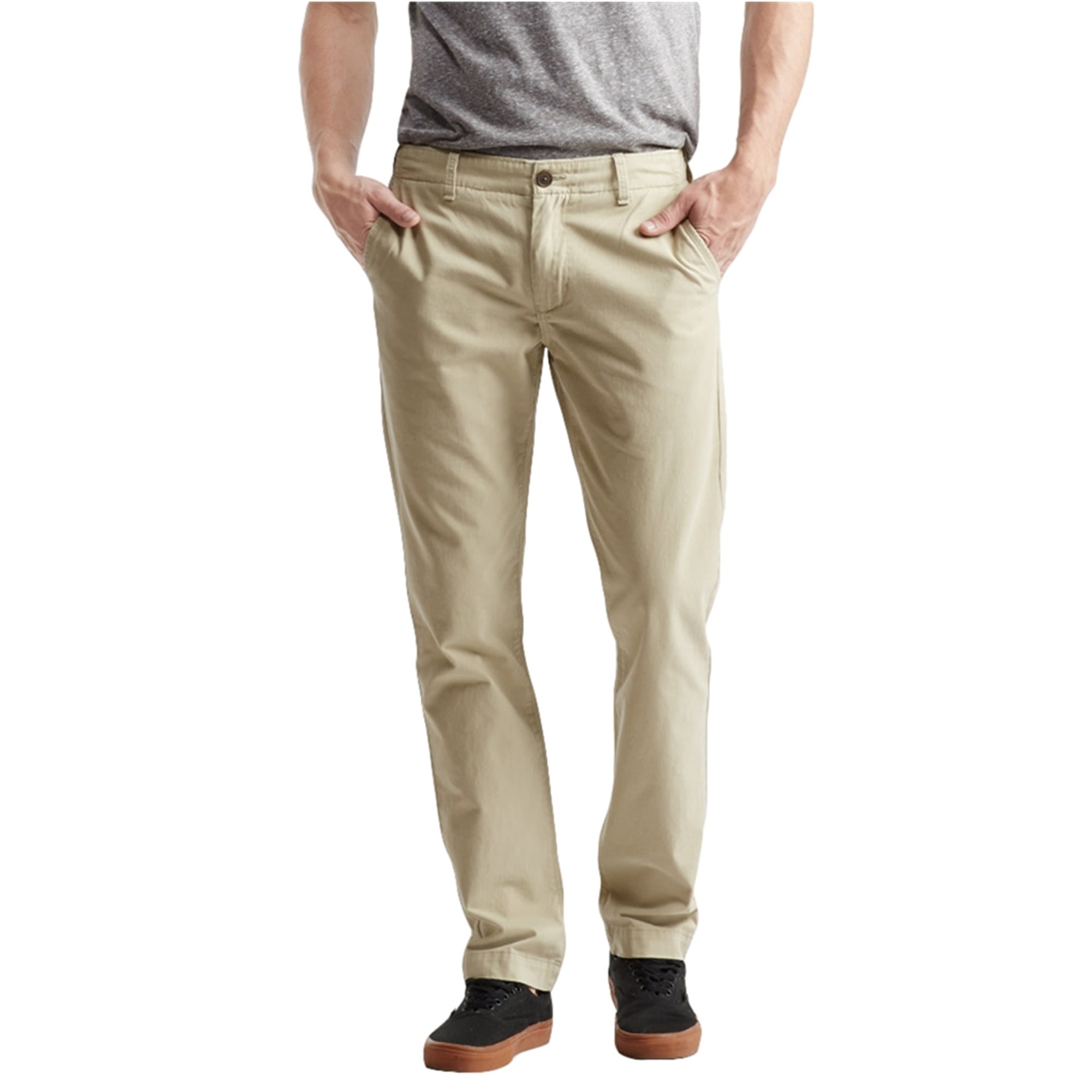 Aeropostale Mens Slim Straight Casual 