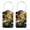 Multi2, variant on RATGON 2 Pack Luggage tag PU Leather with Stainless Steel Loop Window Flower Dragonfly Specimen Travel Trip