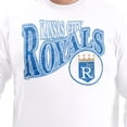 thumbnail image 5 of Men's G-III Sports by Carl Banks  White Kansas City Royals Adaptive Twisted Team Long Sleeve T-Shirt, 5 of 5