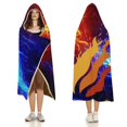 thumbnail image 3 of Preston-Playz Wearable Blanket Hoodie, Multi-size Hooded Blanket, Warm Cozy Wearable Blanket with Hood 50"x60", 3 of 8