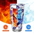 thumbnail image 5 of Fotbe Butterflies Pattern 20 oz Tumbler Stainless Steel Vacuum Insulated Coffee Ice Cup Double Wall Travel Flask Leak-proof Coffee Cup-Without Straw, 5 of 8