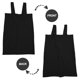 thumbnail image 3 of BESTYASH Delantal Cruzado Negro Para Cocina Con Bolsillo En Lino Transpirable Y Cómodo, 3 of 8