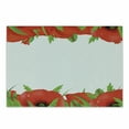 thumbnail image 1 of Poppy Flower Cutting Board, Perennial Gardening Bedding Plants Border with Booming Vibrant, Decorative Tempered Glass Cutting and Serving Board, Small Size, Vermilion Green White, by Ambesonne, 1 of 1