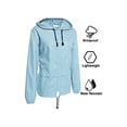 thumbnail image 5 of ESASSALY Raincoat Women Lightweight Waterproof Rain Jackets Packable Outdoor Hooded Windbreaker with Adjustable Drawstring, 5 of 7