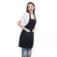 thumbnail image 2 of Paquete de 10 Delantales con Pechera - Delantal Negro Unisex una Granel 2 Bolsillos Espaciosos, Lavable MáQuina para la ElaboracióN Dibujos Barbacoa en Cocina, 2 of 5