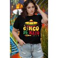 thumbnail image 3 of Camiseta QAUN Cinco De Mayo para mujer, talla grande Fiesta, 3 of 6