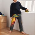 thumbnail image 5 of Pofeuu Hawaiian Style Bald Eagle Print Teenagers' Pajama Pants, Soft Lounge Pajama Pants with big pockets for Men Plaid Pj Bottoms-XS(5-6), 5 of 6