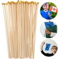 thumbnail image 4 of Oraceous Handheld Flag Pole Small Hand Waving Flag Pole Wooden Flag Pole Mini Flag Sticks American Flag Pole Small Country Flags Flag Holder for Truck Flag Pole for Outside House, 4 of 10