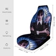 thumbnail image 2 of Wednesday Car Seat Covers Pattern Front Seat Protector Cover Full Universal Size Auto Accessories 2PCS, 2 of 6