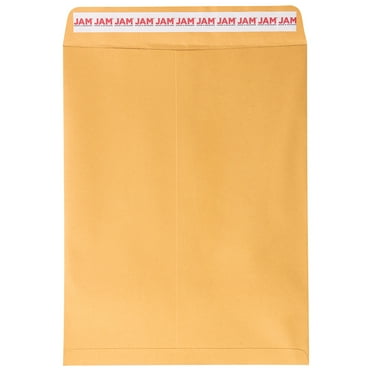 JAM Paper Open End Catalog Envelopes, 10 x 13, Brown Kraft Manila, 50 per Pack