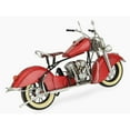 thumbnail image 5 of Contemporary Home Living 16" Red and Silver Vintage Motorcycle Tabletop Decoration, 5 of 9