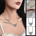thumbnail image 4 of high quality Magnetic Love Patchwork Necklace, Magnetic Heart Clavicle Necklace, Magnet Matching Love Heart Necklaces Gifts for Women Girls, 4 of 5