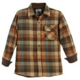 thumbnail image 2 of Gioberti Kids and Boys Brushed Flannel Plaid Checkered Shirt with Corduroy Contrast, 2 of 3