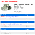thumbnail image 2 of Starter - Compatible with 1982 - 1999 Chevy P30 1983 1984 1985 1986 1987 1988 1989 1990 1991 1992 1993 1994 1995 1996 1997 1998, 2 of 2