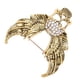 thumbnail image 4 of Broche de calavera con cristales brillantes, broche de personalidad a la moda, accesorios para traje, abrigo, oro antiguo, 4 of 12