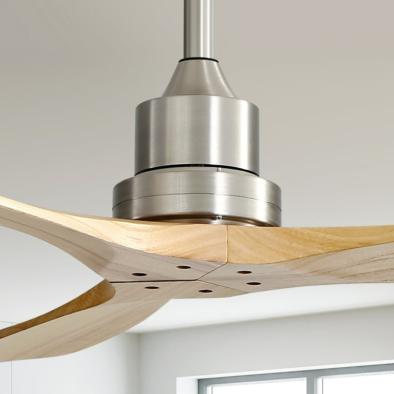 52-Inch Crystal Ceiling Fan With Lights – Flush Mount, Remote Control, Reversible, 3CCT Dimmable, Noiseless, Brushed Nickel