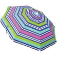 thumbnail image 2 of Rio Brands Wave Beach 8' Pacific Blue Octagon Beach Umbrella, UPF 50+ Sun Protection, 2 of 2