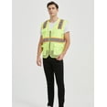 thumbnail image 3 of Toptie US Size Big High Visibility Mesh Safety Vest with Pockets Soft Breathable, 3 of 7