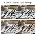 thumbnail image 7 of ODIKA 6'x9' Ultra-Soft Area Rug, Under Monochrome Bold Interlocking Bands Striped Entryway Doormat None Washable, Bare feet friendly, Silk-Touch for Guest Room, Bedroom, 7 of 7