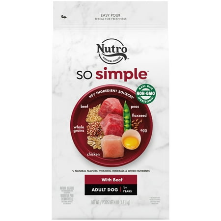 UPC: 0079105130028 | Nutro So Simple With Beef Adult Dog Food  4 Lb.