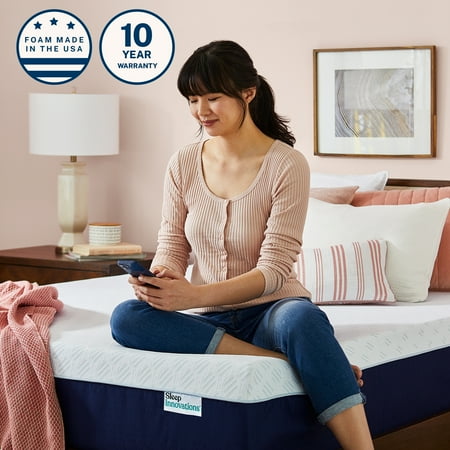 Sleep Innovations - Shiloh 14-Inch Memory Foam Twin Mattress - White
