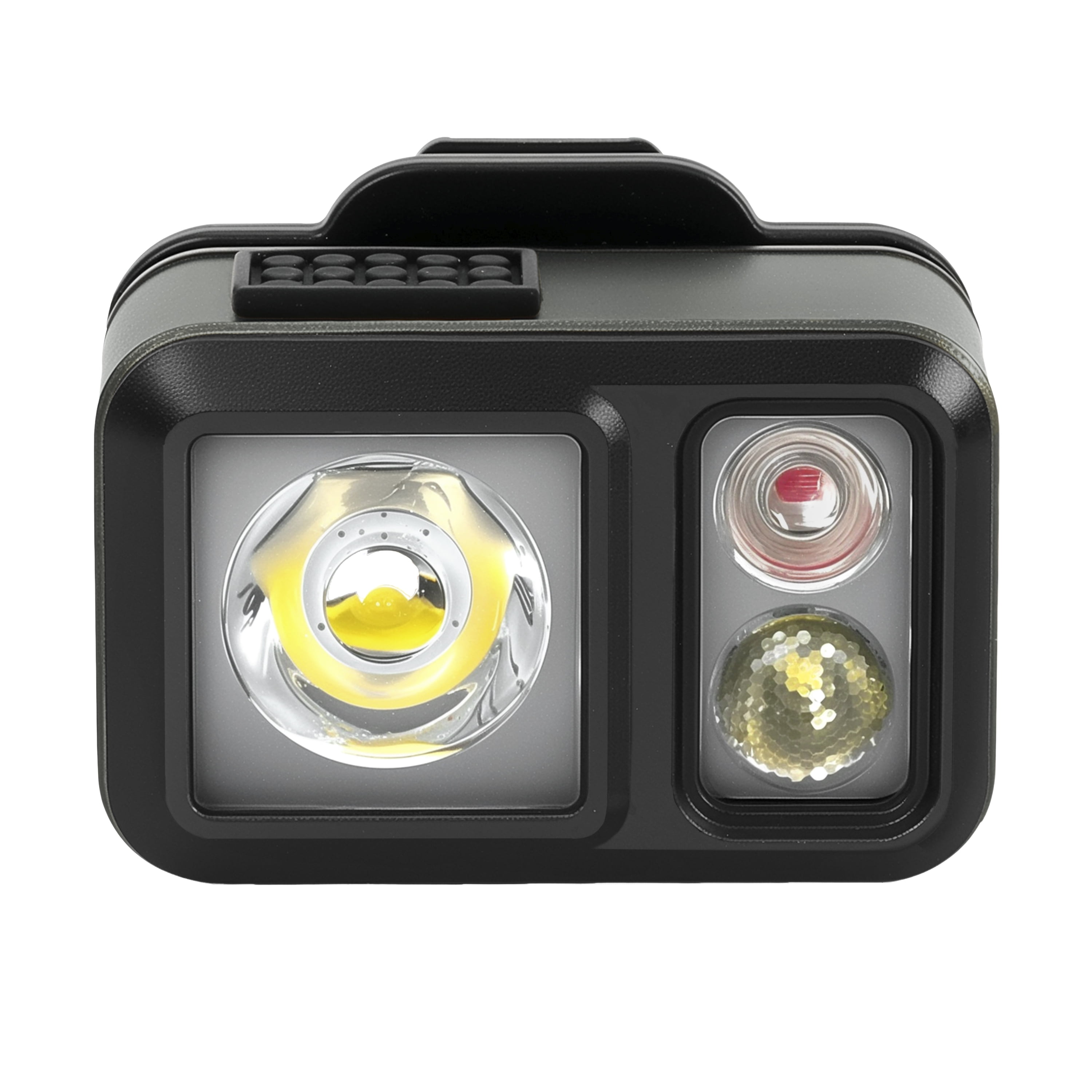 Swiss Tech Kumpel 400 Lumen Mini LED Headlamp and Cap Light, IP67 Waterproof, 0.22lbs, Black and Grey