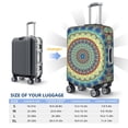 thumbnail image 6 of Balery Round Mandala1 Luggage Cover Protector, Scratch And Dirt Resistant, Fits 18-32 Inch Luggage - X-Large, 6 of 9