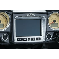 Kuryakyn 5198 Motorcycle Accessory: Aztec Stereo Accent for 2017-2019 Indian Chieftain & Roadmaster Motorcycles, Chrome